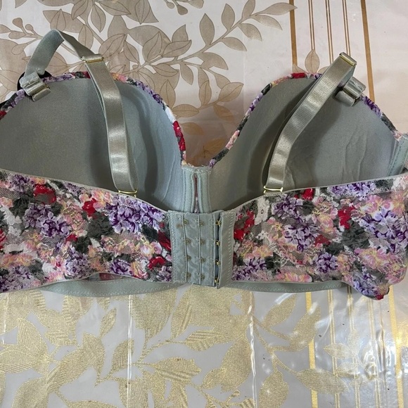 Set Of 2 Body Frosting Floral Multicolor Lace Bra bras Size 42 D Underwire - Picture 5 of 7